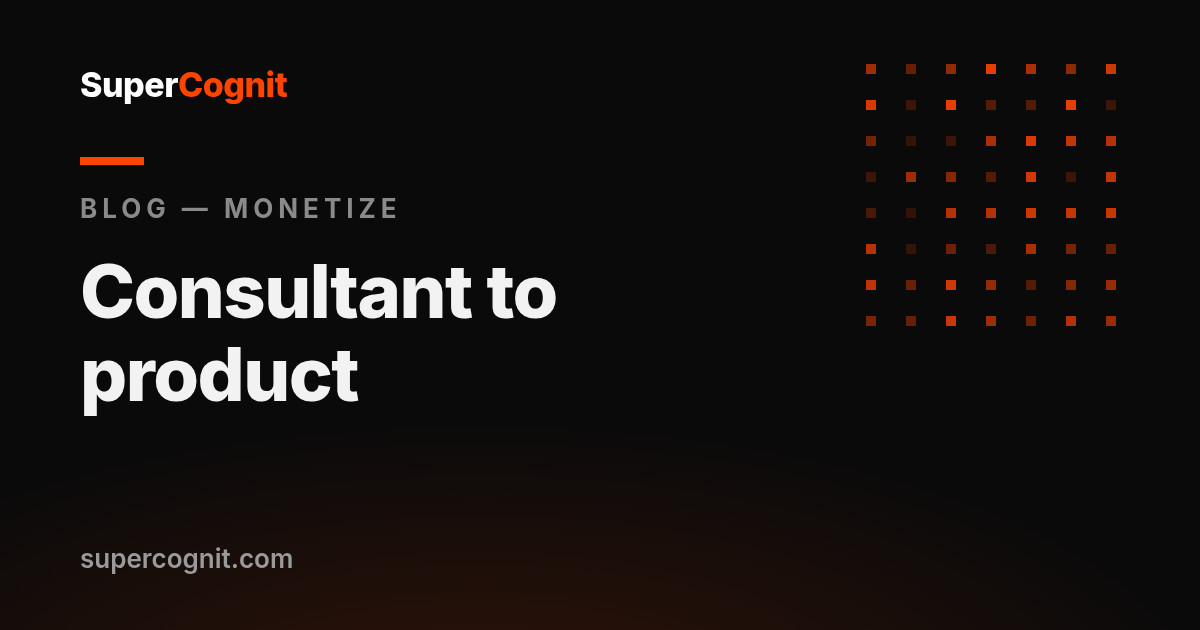 From consultant to product: packaging your expertise as a paid MCP server