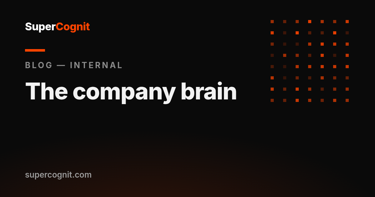The company brain: building an internal MCP for onboarding, SOPs and policies