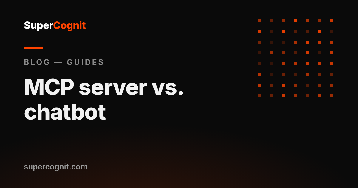 MCP server vs. chatbot: which one does your company actually need?