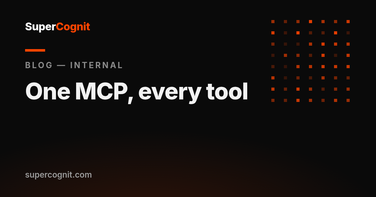 One MCP, every tool: making your company knowledge available in Claude, Cursor and beyond